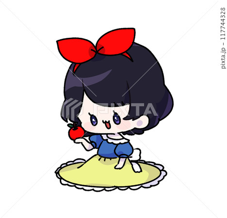 赤いリボンをつけた女の子 赤いリボンをつけた女の子 117744328