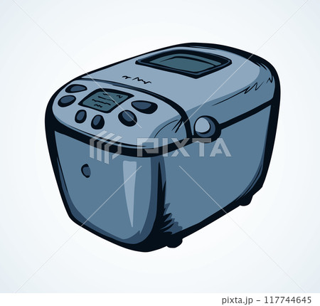 Bread machine. Vector drawing 117744645