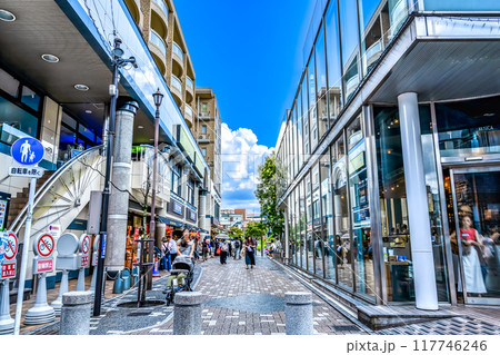 東京都調布市の都市風景　仙川駅 117746246