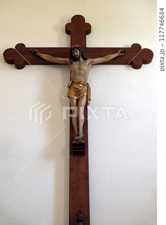 Crucifixion, Chapel in the Carthusian monastery in Pleterje, Slovenia Crucifixion, Chapel in the Carthusian monastery in Pleterje, Slovenia 117746684