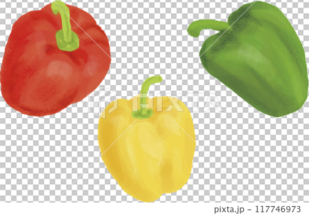 Fresh paprika watercolor 117746973