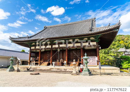 上之太子 叡福寺 秋晴れの金堂2 大阪府南河内郡太子町 上之太子 叡福寺 秋晴れの金堂2 大阪府南河内郡太子町 117747622