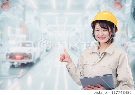 自動車工場 117748486