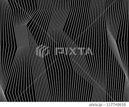 Abstract geometric pattern with stripes, lines. Seamless vector background. White and black ornament. Simple lattice graphic design. Abstract geometric pattern with stripes, lines. Seamless vector background. White and black ornament. Simple lattice graphic design. 117748638