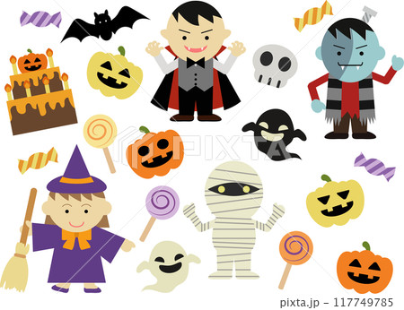 ハロウィンアイテムセット 117749785