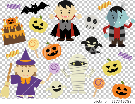 ハロウィンアイテムセット 117749785