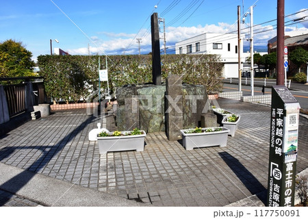 富士市 和田川に架かる平家越え橋たもとの平家越碑 富士市 和田川に架かる平家越え橋たもとの平家越碑 117750091