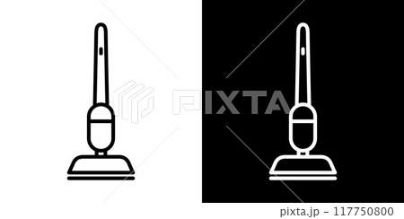 コードレスクリーナーのシンプルなラインアイコン コードレスクリーナーのシンプルなラインアイコン 117750800