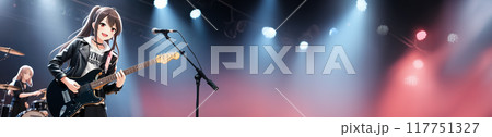 女性ギタリストワイド 女性ギタリストワイド 117751327