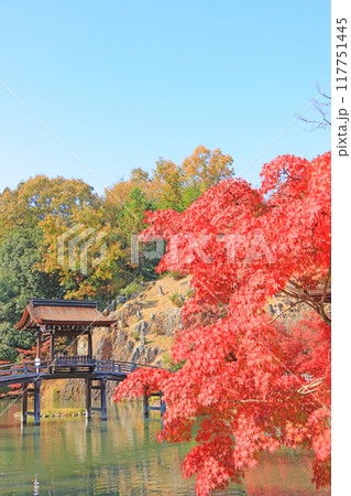 岐阜県多治見市、紅葉が美しい虎渓山永保寺の風景 岐阜県多治見市、紅葉が美しい虎渓山永保寺の風景 117751445
