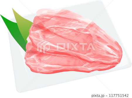豚肉ベクターイラスト 豚肉ベクターイラスト 117751542