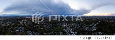 Storms over Macleod in Melbourne Australia Storms over Macleod in Melbourne Australia 117751631