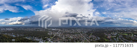 Storms over Macleod in Melbourne Australia Storms over Macleod in Melbourne Australia 117751635