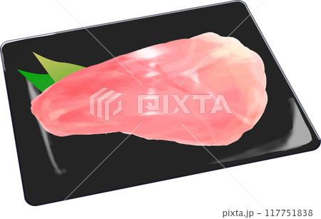 鶏もも肉_ベクターイラスト 鶏もも肉_ベクターイラスト 117751838