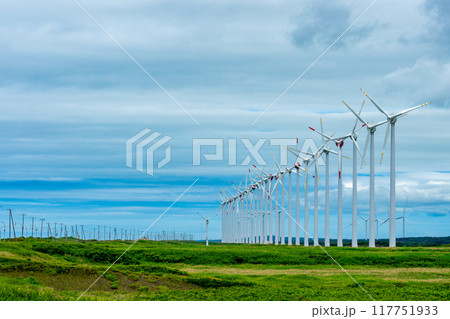 夏のオトンルイ風力発電所（2024年7月） 117751933