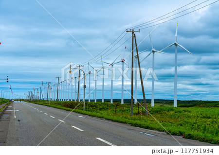 夏のオトンルイ風力発電所(2024年7月) 夏のオトンルイ風力発電所(2024年7月) 117751934