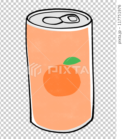 罐裝果汁插畫柳橙汁 117751976