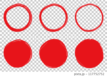 插畫素材:手繪簡單圓圈/圓圈紅色向量透明可愛可愛手繪套裝 插畫素材:手繪簡單圓圈/圓圈紅色向量透明可愛可愛手繪套裝 117752752
