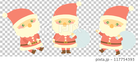 聖誕老人插畫集向量素材 117754393