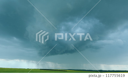 Organic Rapeseed Field For Pollination And Honey Production With Yellow Blossoms. Blooming Rapeseed Field On A Sunny Day In Spring. Canola Background Blue Sky. Organic Rapeseed Field For Pollination And Honey Production With Yellow Blossoms. Blooming Rapeseed Field On A Sunny Day In Spring. Canola Background Blue Sky. 117755619