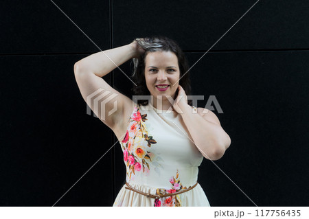 Woman in a city Woman in a city 117756435