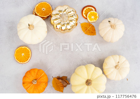 pumpkin on table 117756476