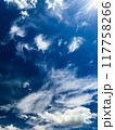 秋晴れの初秋の空 117758266
