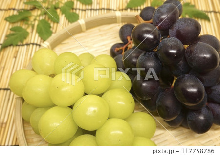 葡萄　シャインマスカットとBKシードレス 117758786
