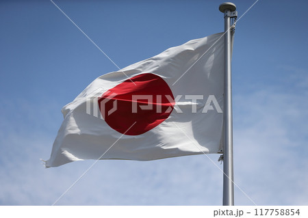 たなびく日の丸の旗 たなびく日の丸の旗 117758854