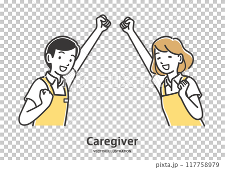 性別構成照顧者的男人和女人 性別構成照顧者的男人和女人 117758979