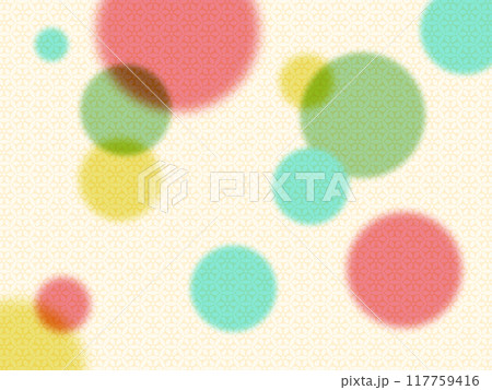 和柄ぼかしドット壁紙  117759416