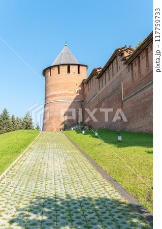 history landmark russia fortress tourism historic old ancient kremlin castle architecture landscape 117759733
