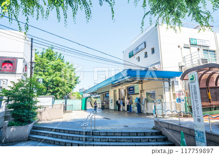 「東京都」JR上中里駅前周辺の風景 「東京都」JR上中里駅前周辺の風景 117759897
