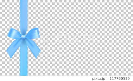 優雅的淺藍色絲帶向量設計背景 117760539