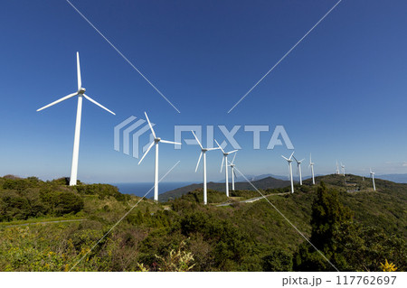 風力発電施設（ウインドパワー）　佐田岬半島 117762697