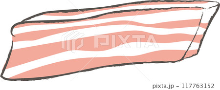 豚バラ肉のイラスト 117763152