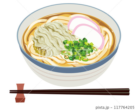 とろろ昆布入りうどん 117764205