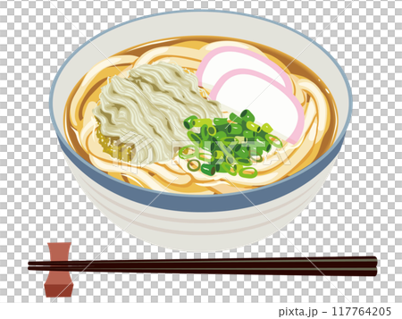 とろろ昆布入りうどん 117764205