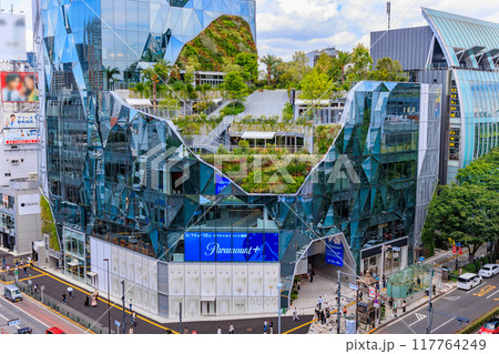 東京 渋谷区の都市風景 神宮前交差点 東急プラザ原宿「ハラカド」 東京 渋谷区の都市風景 神宮前交差点 東急プラザ原宿「ハラカド」 117764249