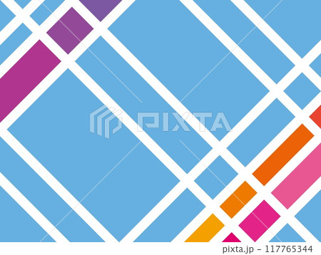 幾何学模様　パステルカラー　 117765344