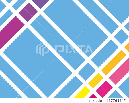 幾何学模様 パステルカラー 幾何学模様 パステルカラー 117765345