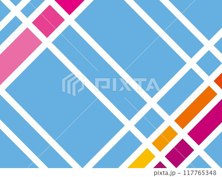 幾何学模様　パステルカラー　 117765348