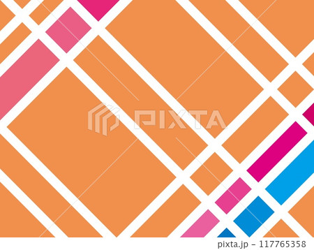 幾何学模様　パステルカラー　 117765358