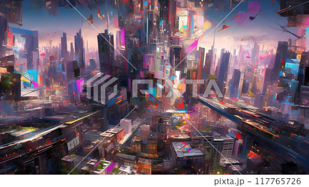 サイバーパンクな景色14 サイバーパンクな景色14 117765726