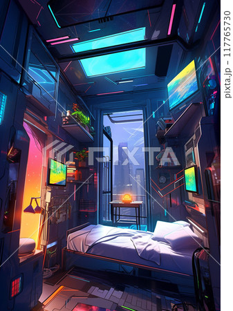 サイバーパンクな部屋02 サイバーパンクな部屋02 117765730