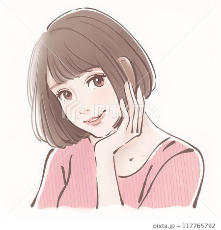女性・女の子のイラスト素材 117765792