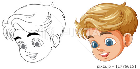 Smiling Boy Vector Illustration Smiling Boy Vector Illustration 117766151