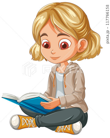 Young Student Reading a Book Young Student Reading a Book 117766158