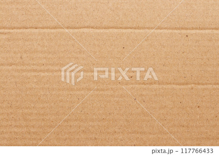 Brown cardboard sheet abstract background, texture of recycle paper box in old vintage pattern for design art work. 117766433