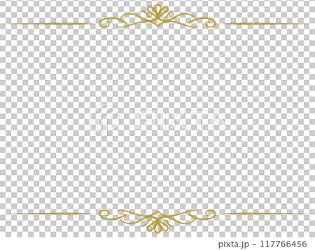 經典古董框架〜頂部和底部〜 117766456